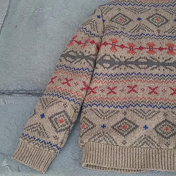 L.L Bean  wool sweater jacket  fleece lined - Picture 12 of 16